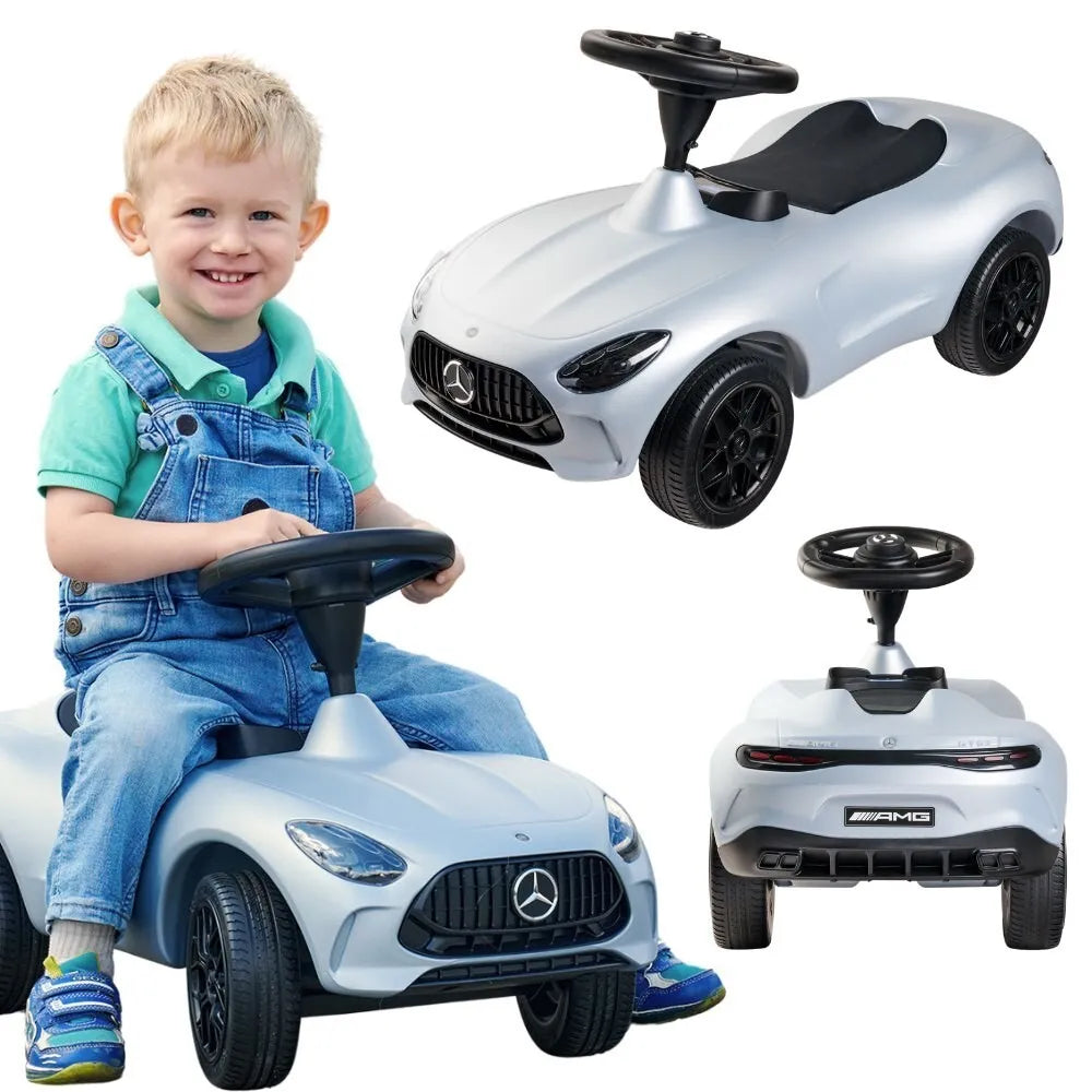 BIG Bobby Car Mercedes AMG GT – premium klasės važiuoklė mažiesiems vairuotojams