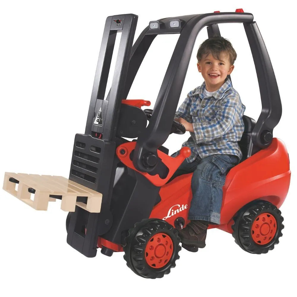 BIG Linde Forklift vaikiškas krautuvas su palete