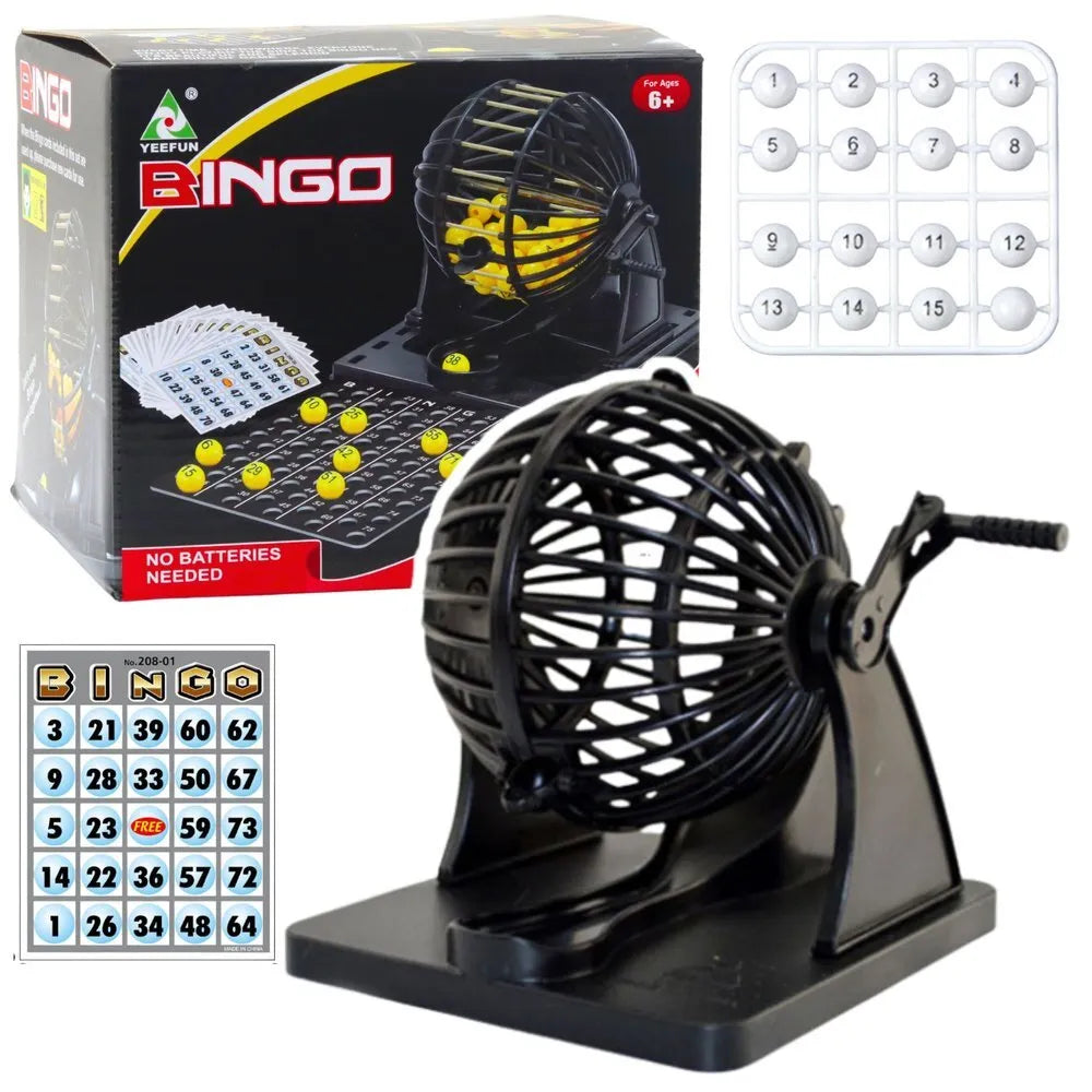 Bingo žaidimas su traukimo mašina