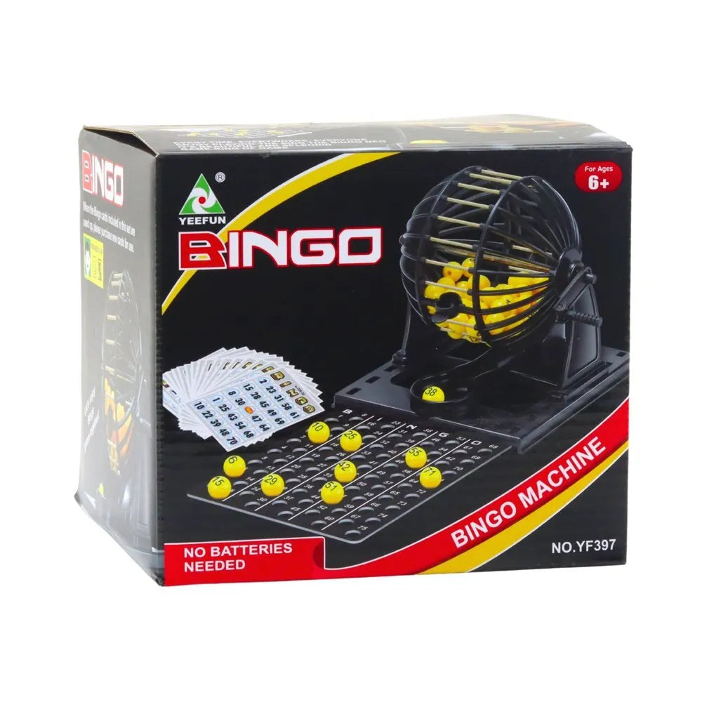 Bingo žaidimas su traukimo mašina