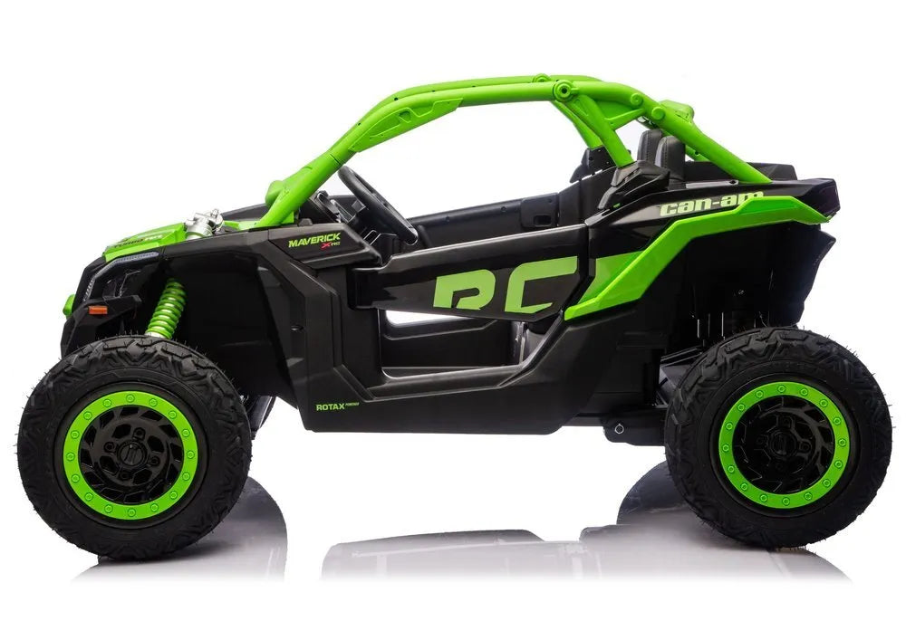 CAN‑AM Turbo RR 24V 4×4 žalias elektromobilis