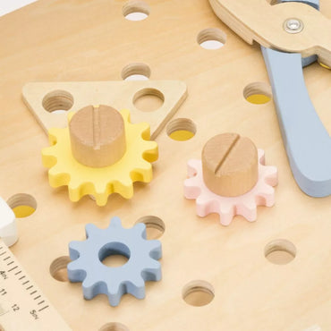 CLASSIC WORLD medinių įrankių dirbtuvės su kreidine lenta, 27 vnt.