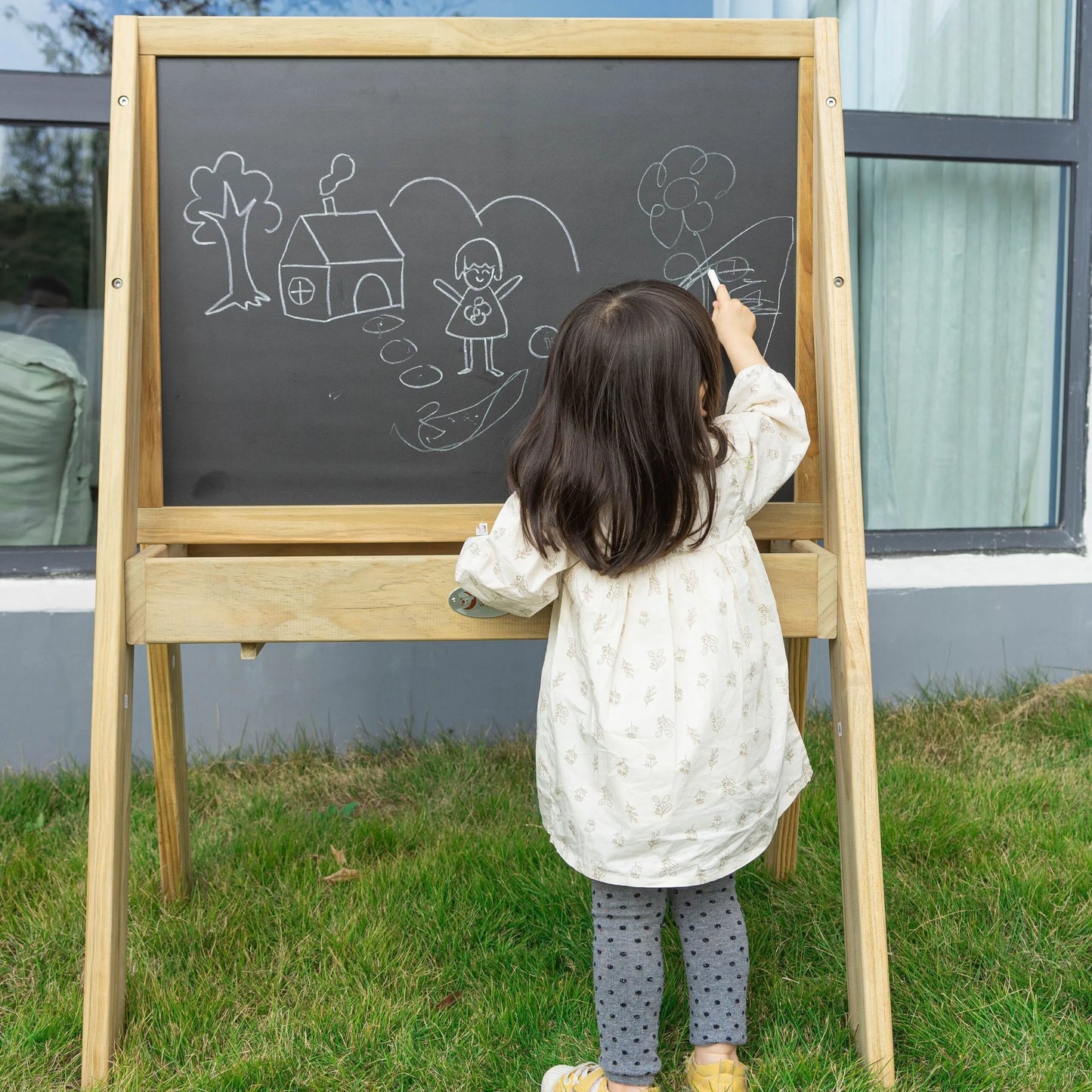 „CLASSIC WORLD EDU“ medinė edukacinė kreidinė lenta