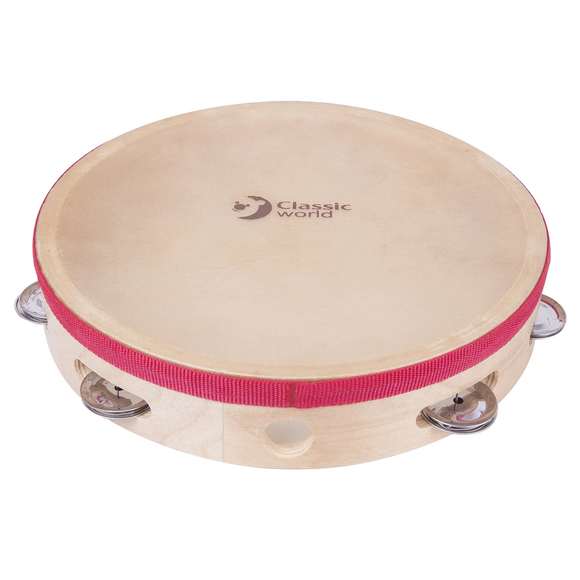 „CLASSIC WORLD EDU“ muzikinis instrumentas – tamburinas, 25 cm.