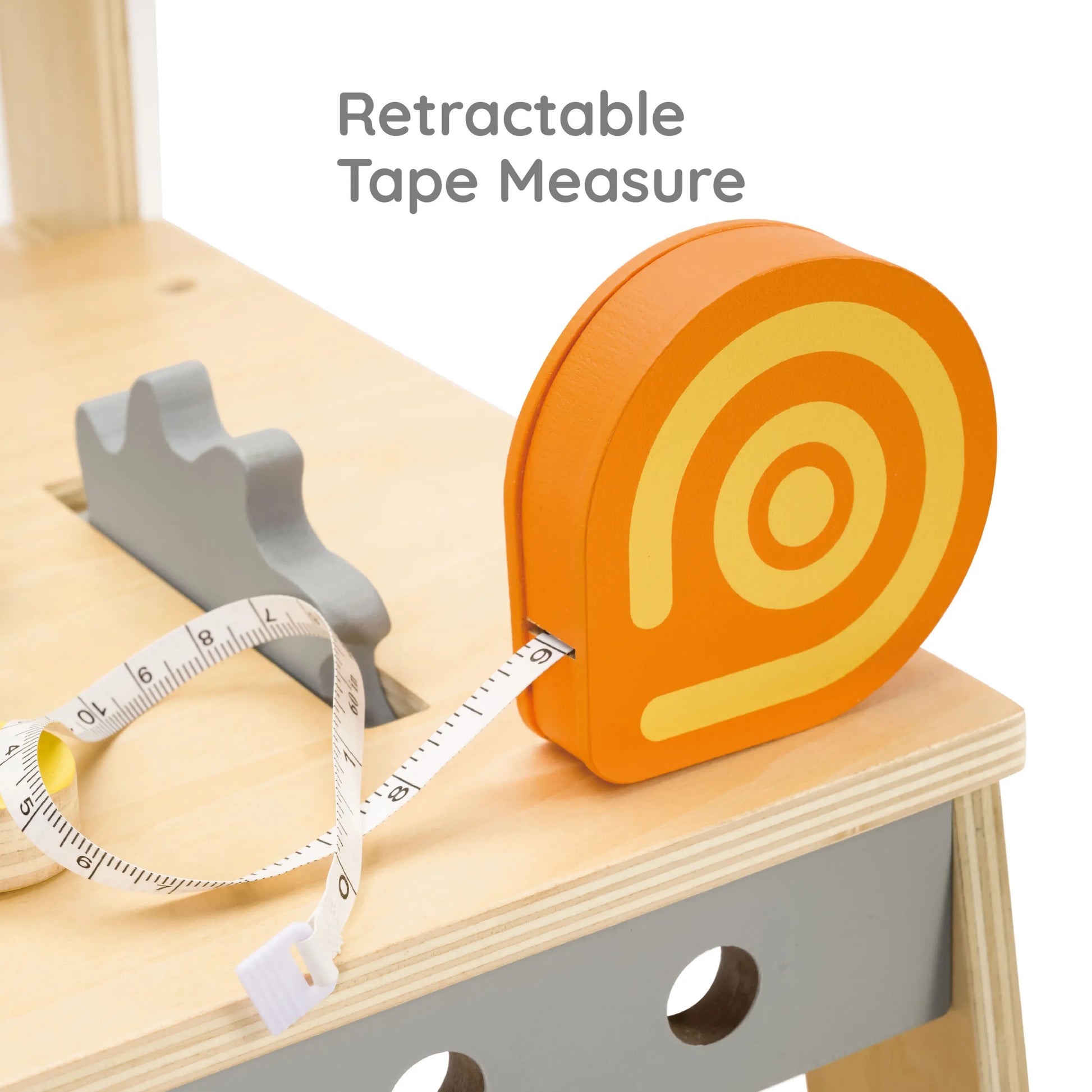 Classic World medinis meistro stalas su įrankiais ir kreidine lenta