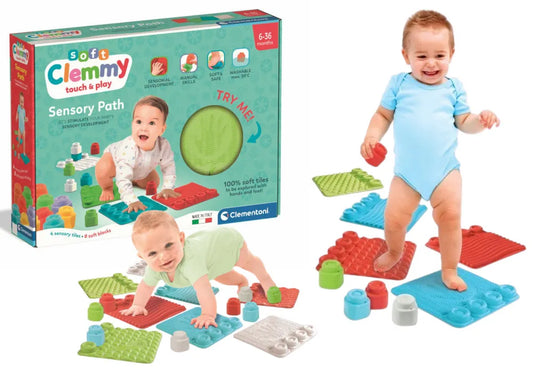 Clemmy minkštas sensorinis takelis kūdikiams