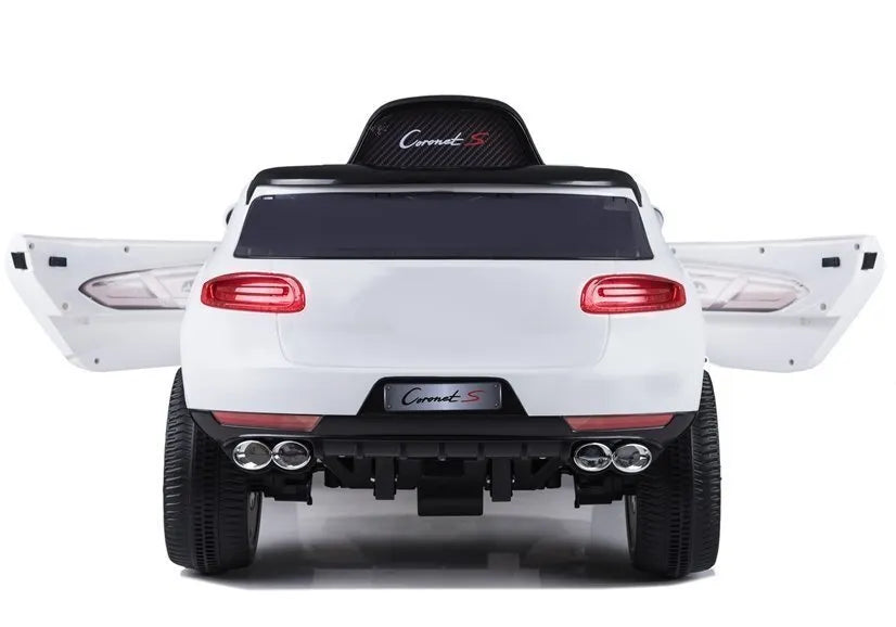 Coronet S – elektrinis automobilis vaikams baltas