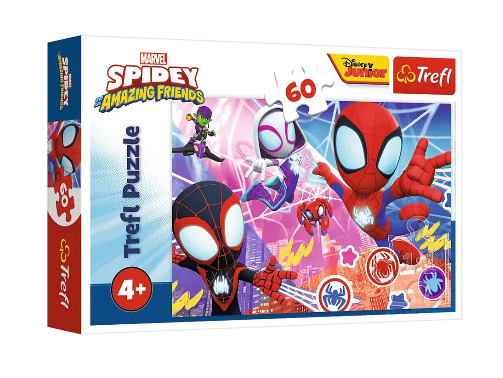 Dėlionė 60 detalių – „Heroiškas nuotykis“ – Spidey ir super draugai