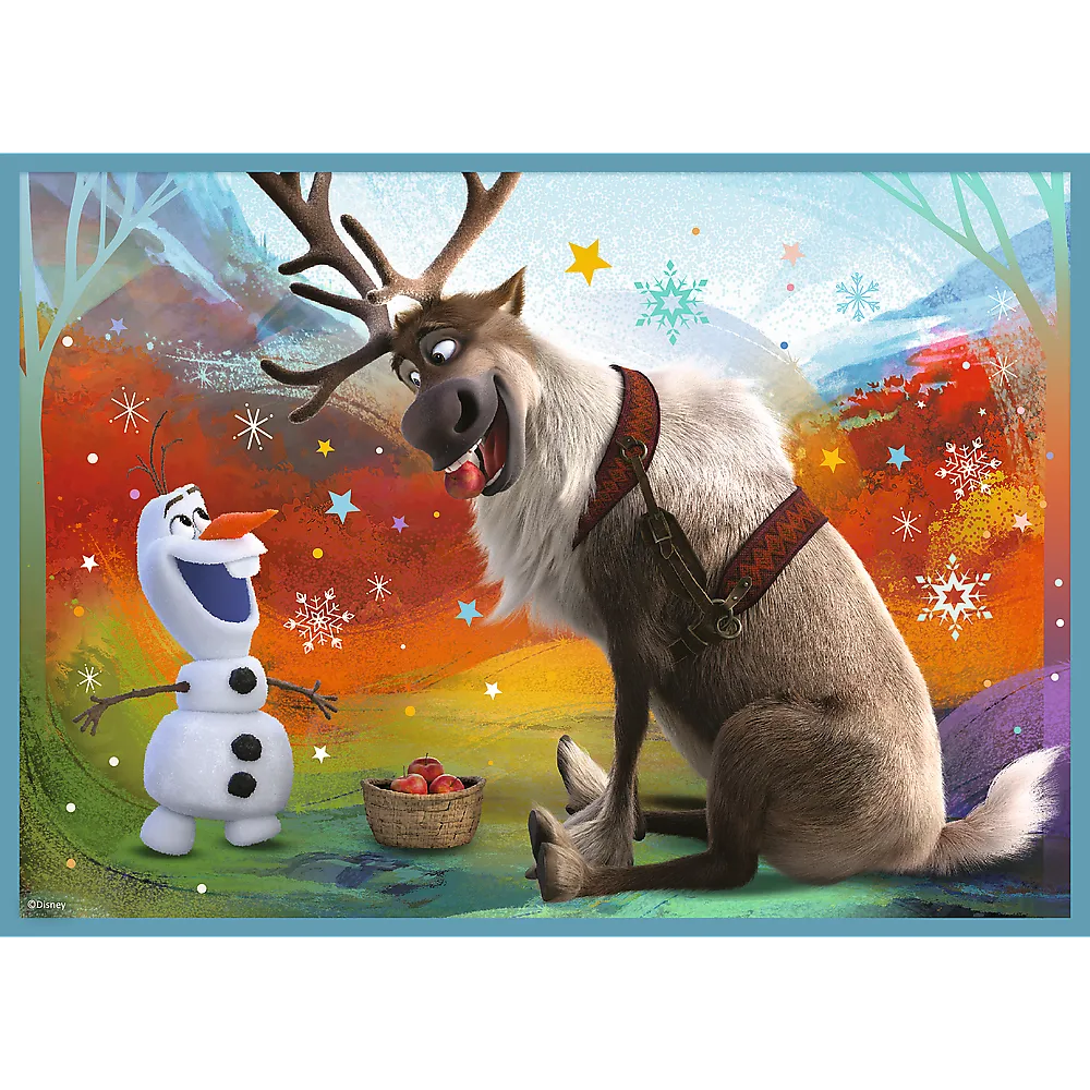 Dėlionės 4in1 „Nuostabus frozen elzų pasaulis“