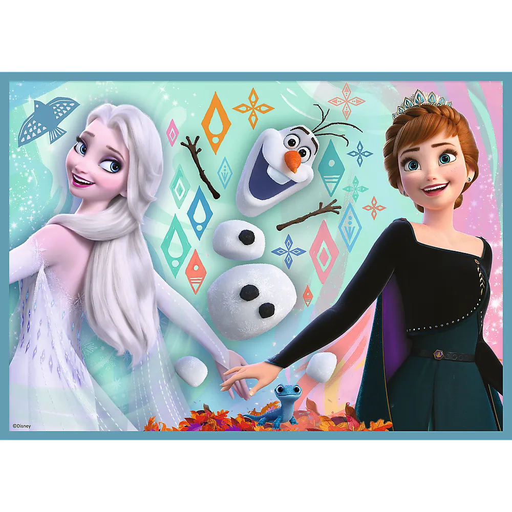 Dėlionės 4in1 „Nuostabus frozen elzų pasaulis“