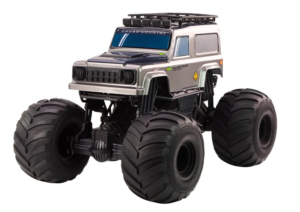 Didelis RC bekelės visureigis 1:6 su guminiais ratais, garsais ir 2.4G valdymu