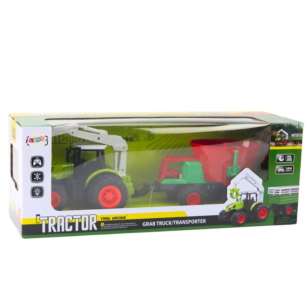 Didelis RC traktorius su sėjama 2in1