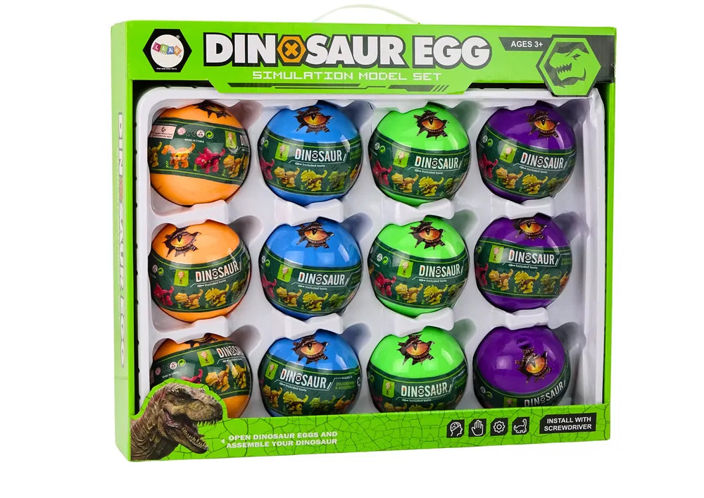 Dinozaurų sukami kiaušiniai 12 vnt