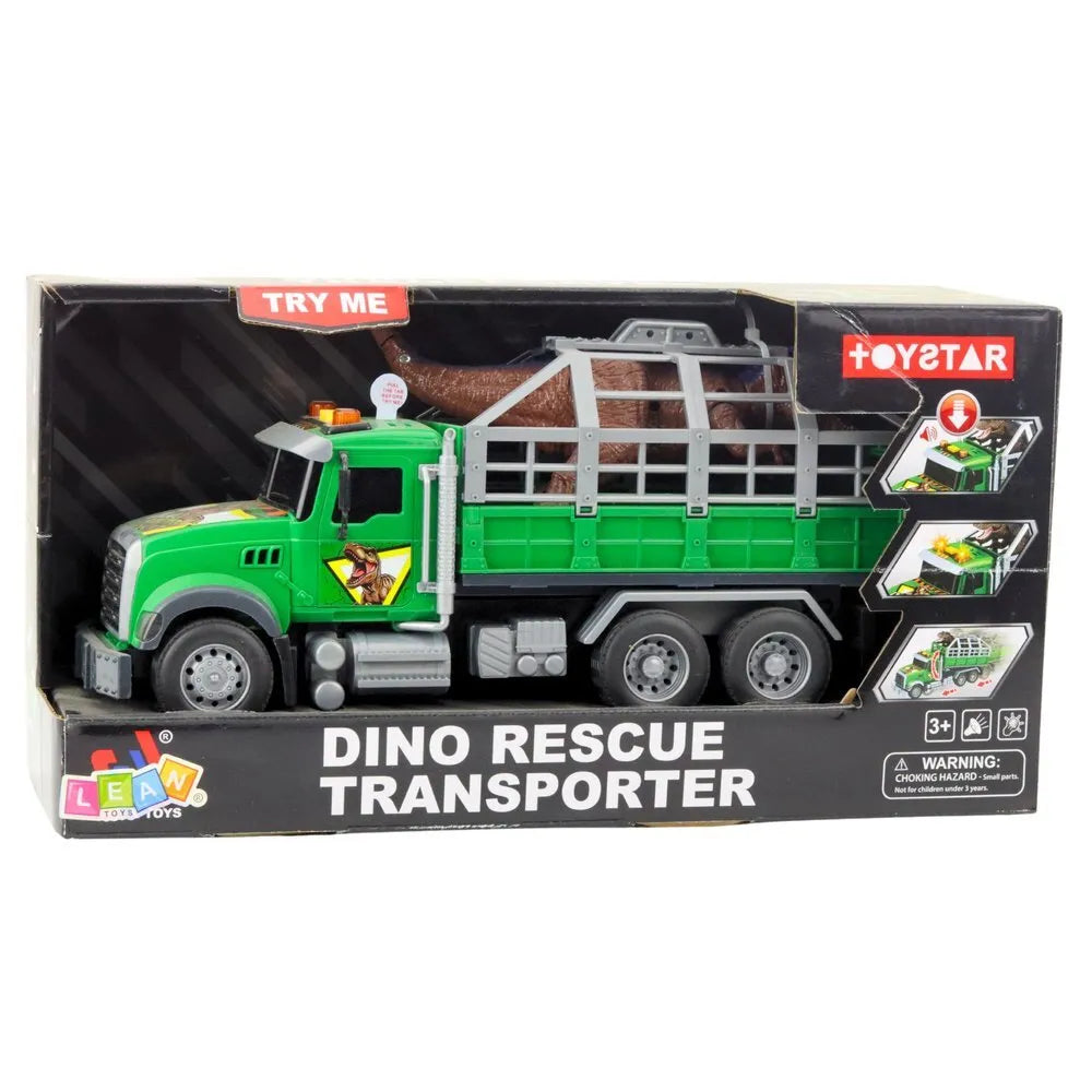 Dinozaurų transportavimo sunkvežimis – šviesos ir garso efektai