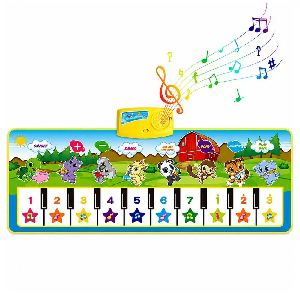 Edukacinis muzikinis kilimėlis su gyvūnų motyvais
