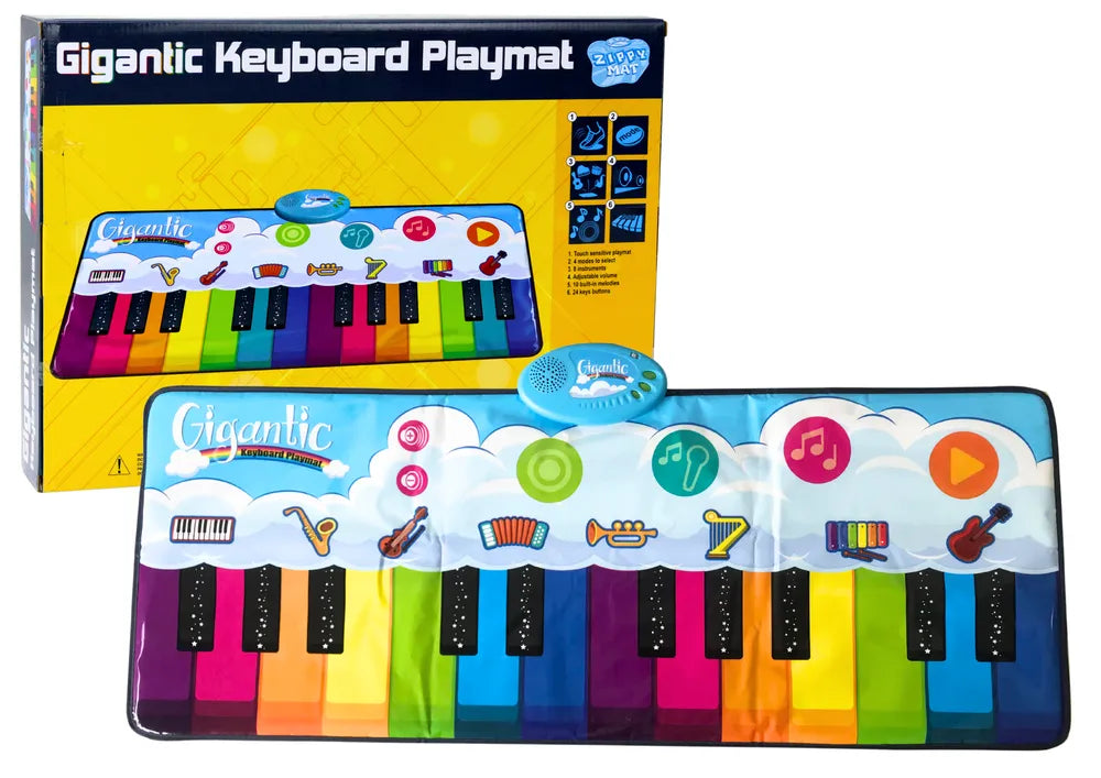 Edukacinis šokio kilimėlis „Rainbow Piano“