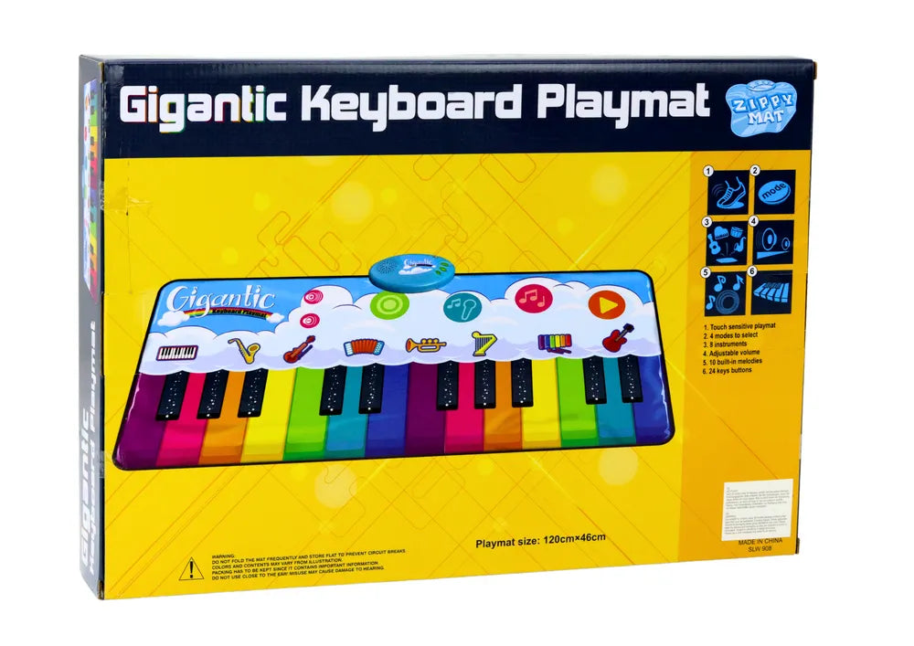 Edukacinis šokio kilimėlis „Rainbow Piano“