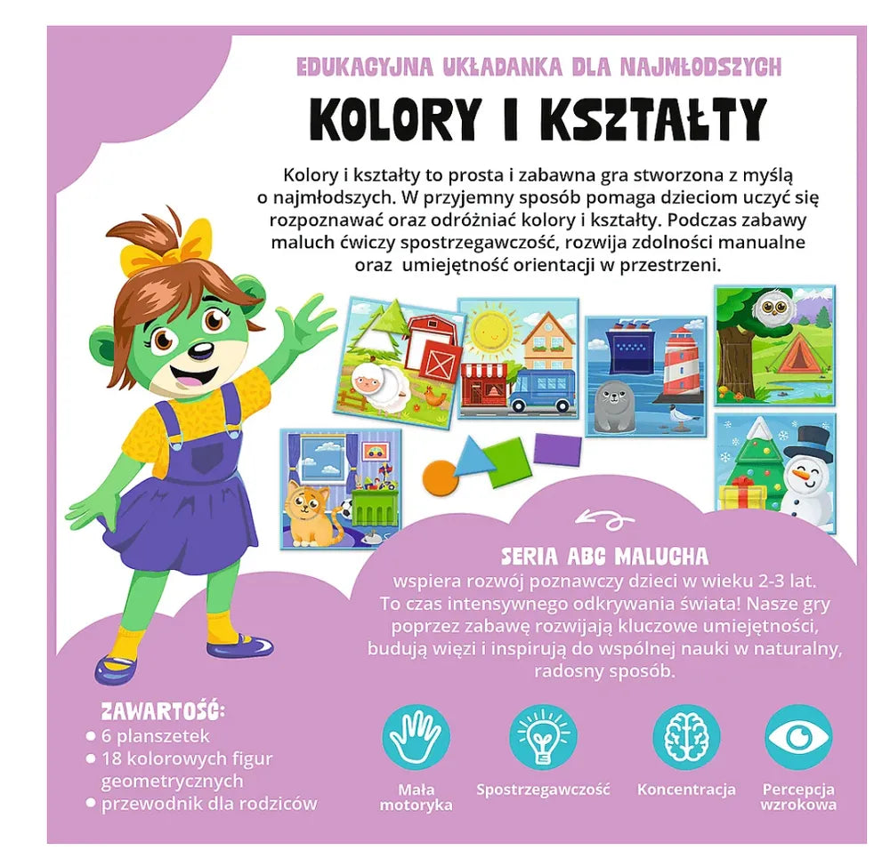 Edukacinis žaidimas „Spalvos ir formos ABC mažyliams – Treflikų šeima“