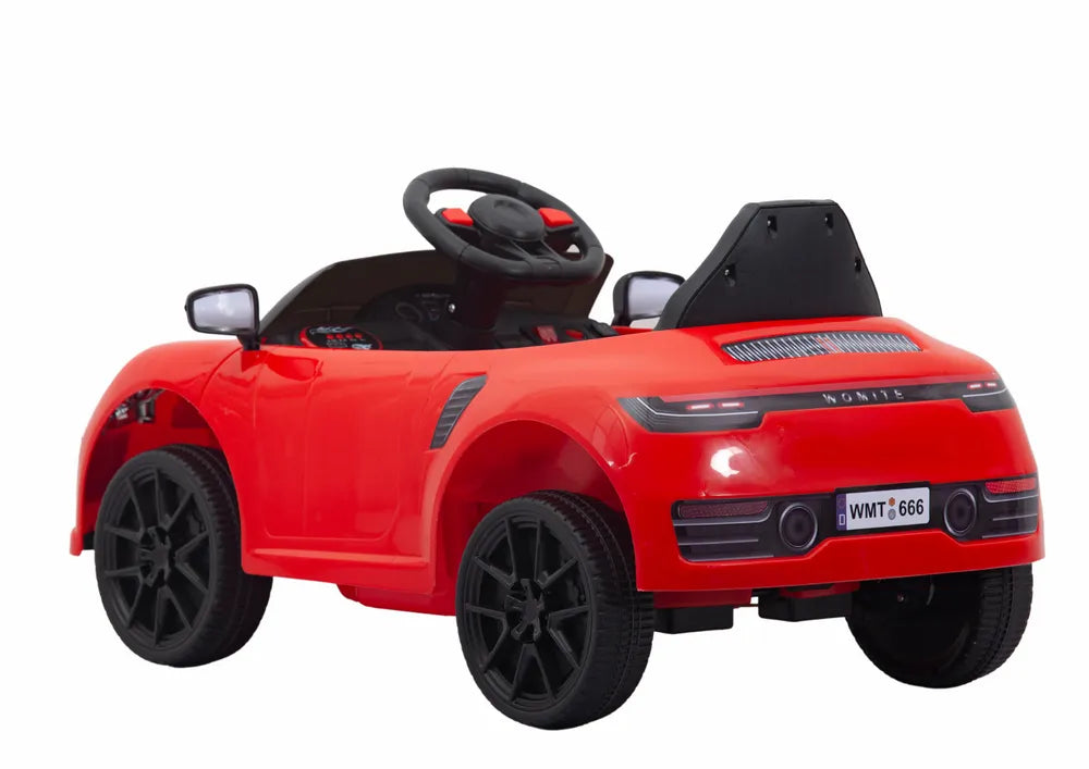 Elektrinis vaikiškas raudonas automobilis WMT‑666 12V