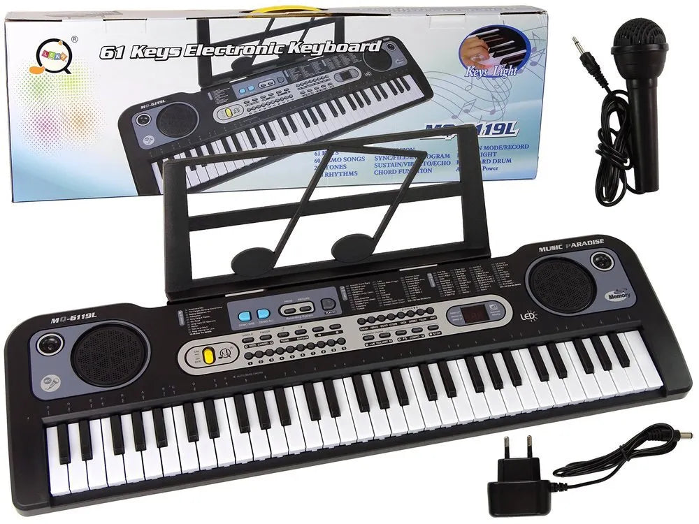 Elektroninis pianinas vaikams su mikrofonu