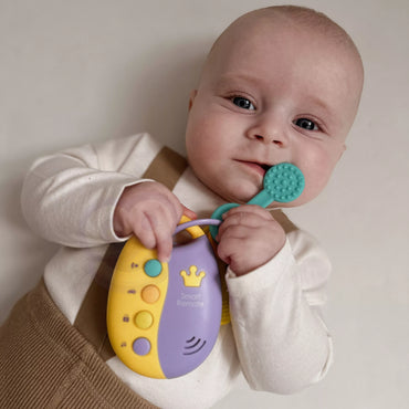 WOOPIE BABY interaktyvūs automobilio rakteliai su nuotolinio valdymo pultu 2in1 kramtukas