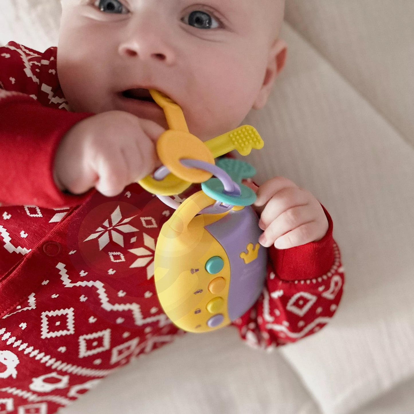 WOOPIE BABY interaktyvūs automobilio rakteliai su nuotolinio valdymo pultu 2in1 kramtukas