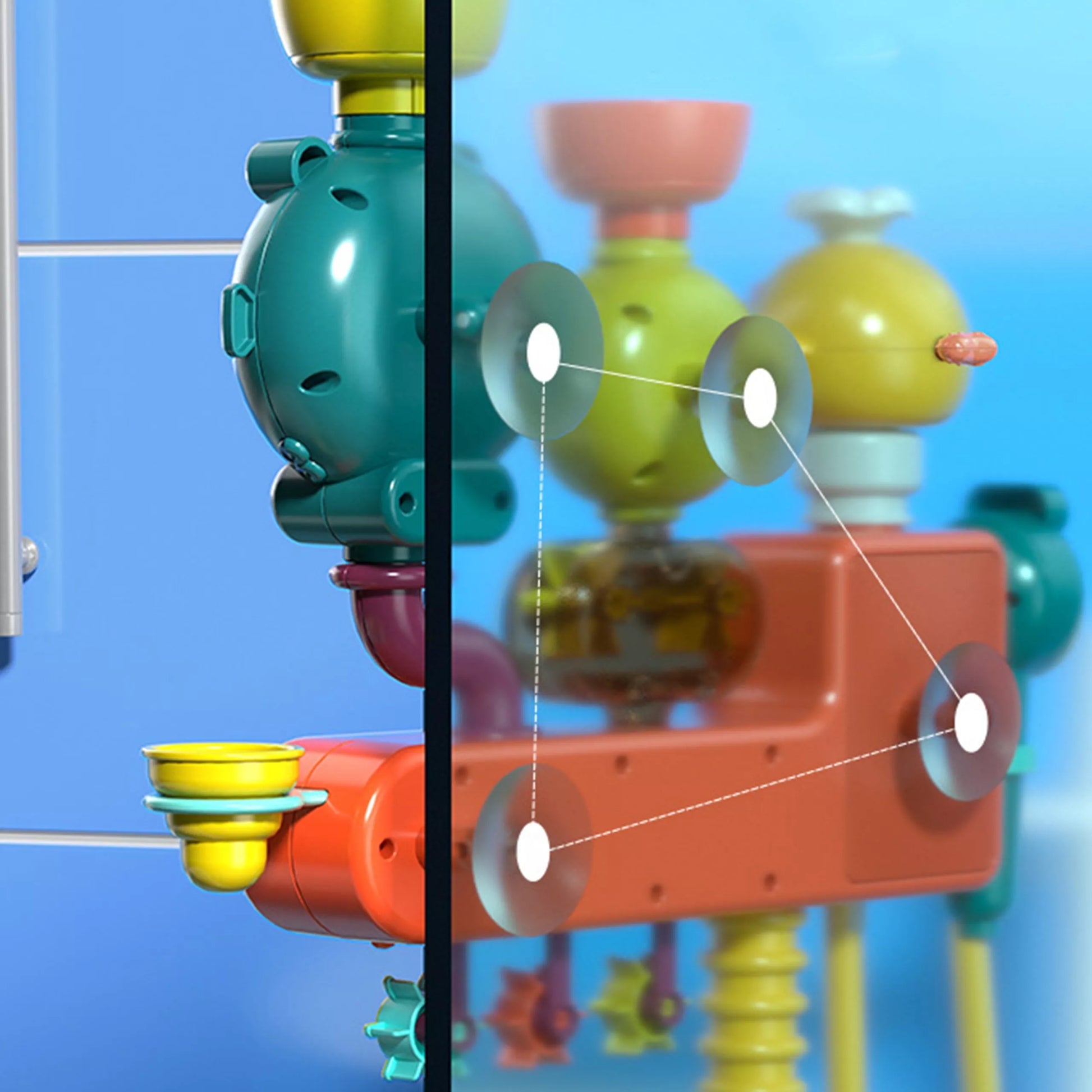 WOOPIE BABY vonios žaislas, maišytuvas, dušo fontanas, perpildymo antis