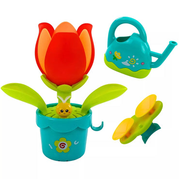 WOOPIE BABY Žydinčios gėlės vonios žaislas su laistytuvu