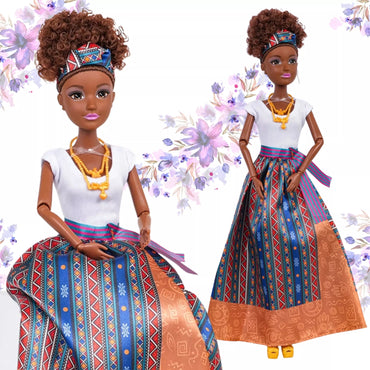 WOOPIE ROYAL Dolls Pasaulio moterys Lili juodmedis elegantiška suknele