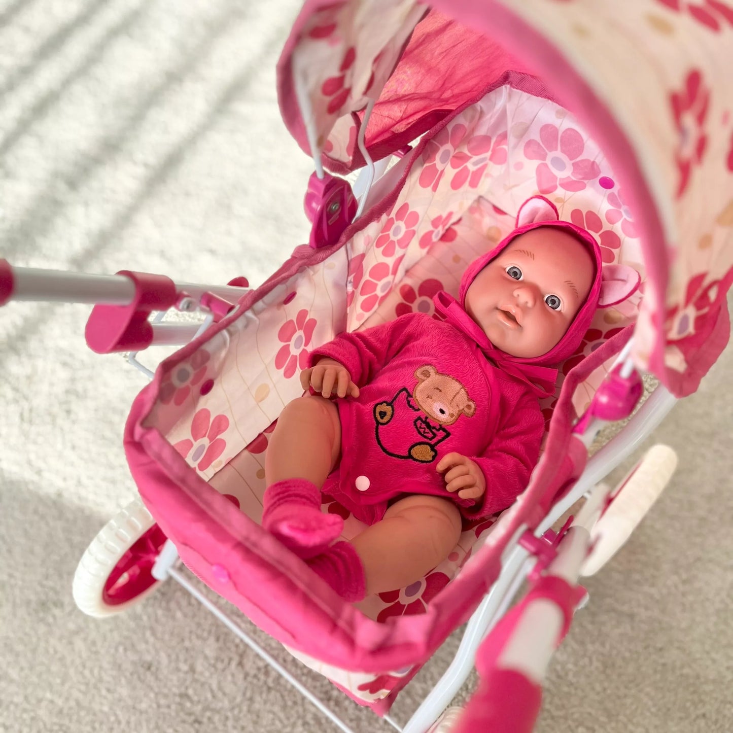 WOOPIE ROYAL kūdikio lėlė meškiuko kostiume 46 cm