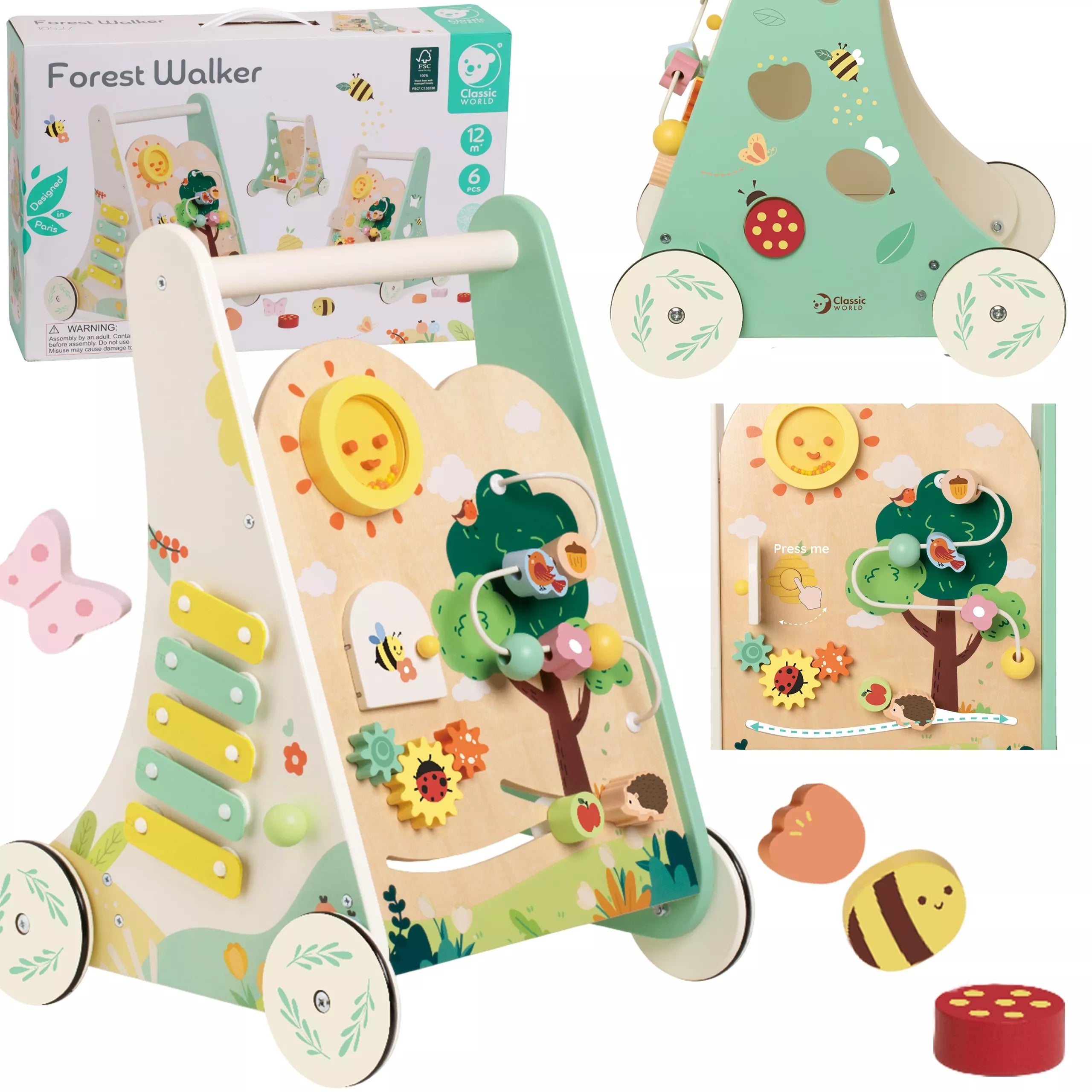 CLASSIC WORLD Medinė miško vikštynė 8in1
