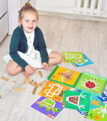 TOOKY TOY dėlionės loginis žaidimas dėlionės magnetiniai kaladėlės vaikams