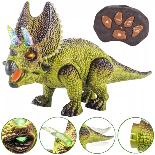 WOOPIE nuotolinio valdymo RC dinozaurų robotas Triceratops