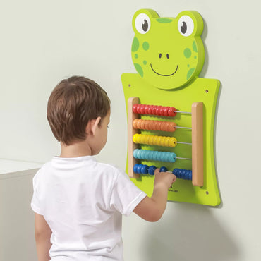 VIGA medinė manipuliavimo lenta „Abacus Frog“