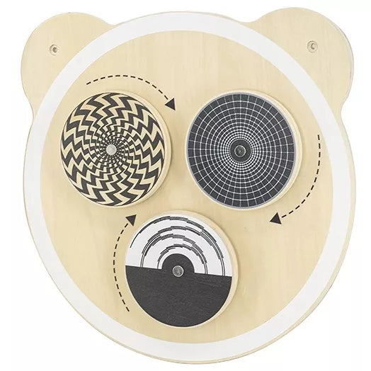 VIGA medinė lenta su besisukančiais taškeliais FSC sertifikatas