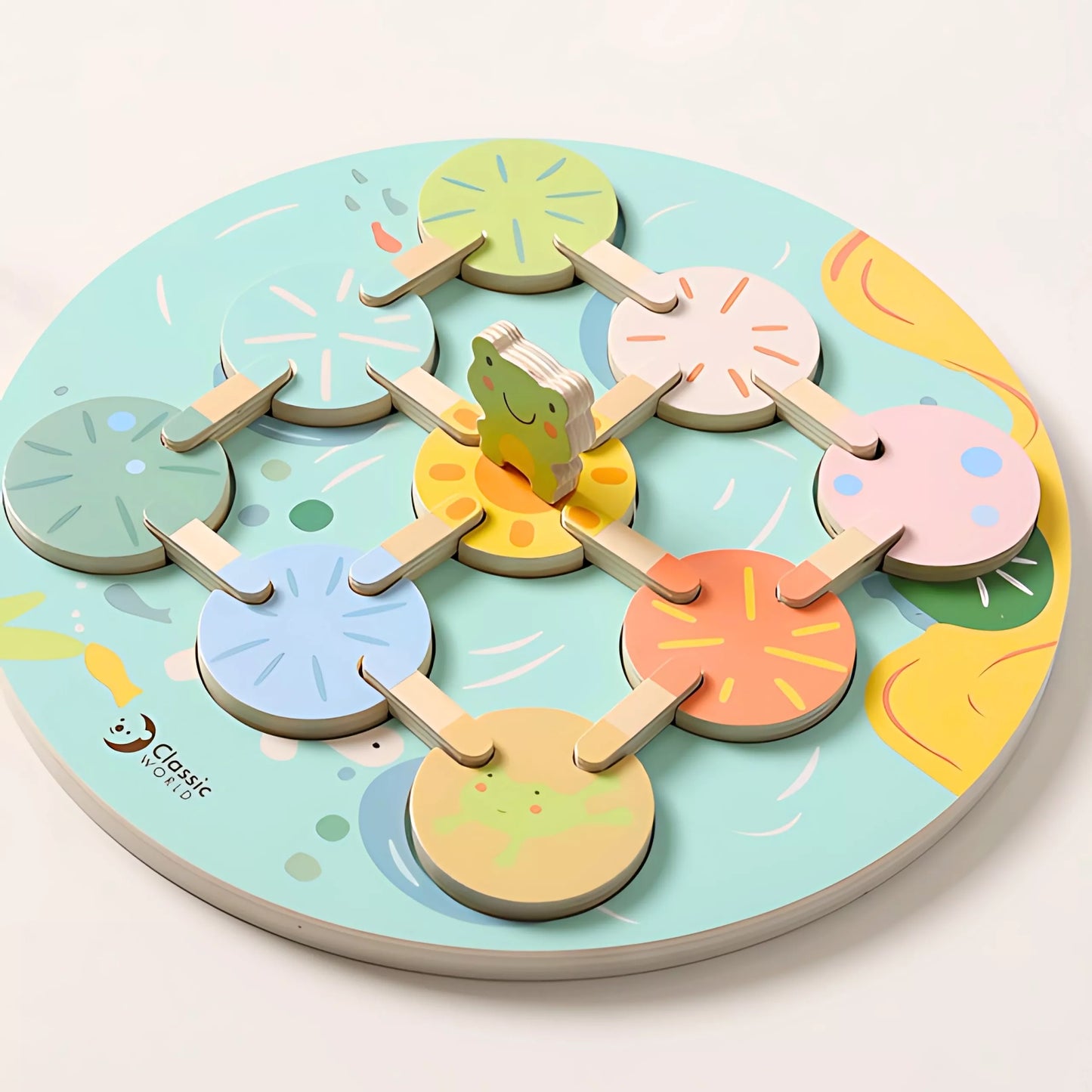 CLASSIC WORLD Lotoso lapų sensorinis žaidimas, suderinantis formas ir spalvas