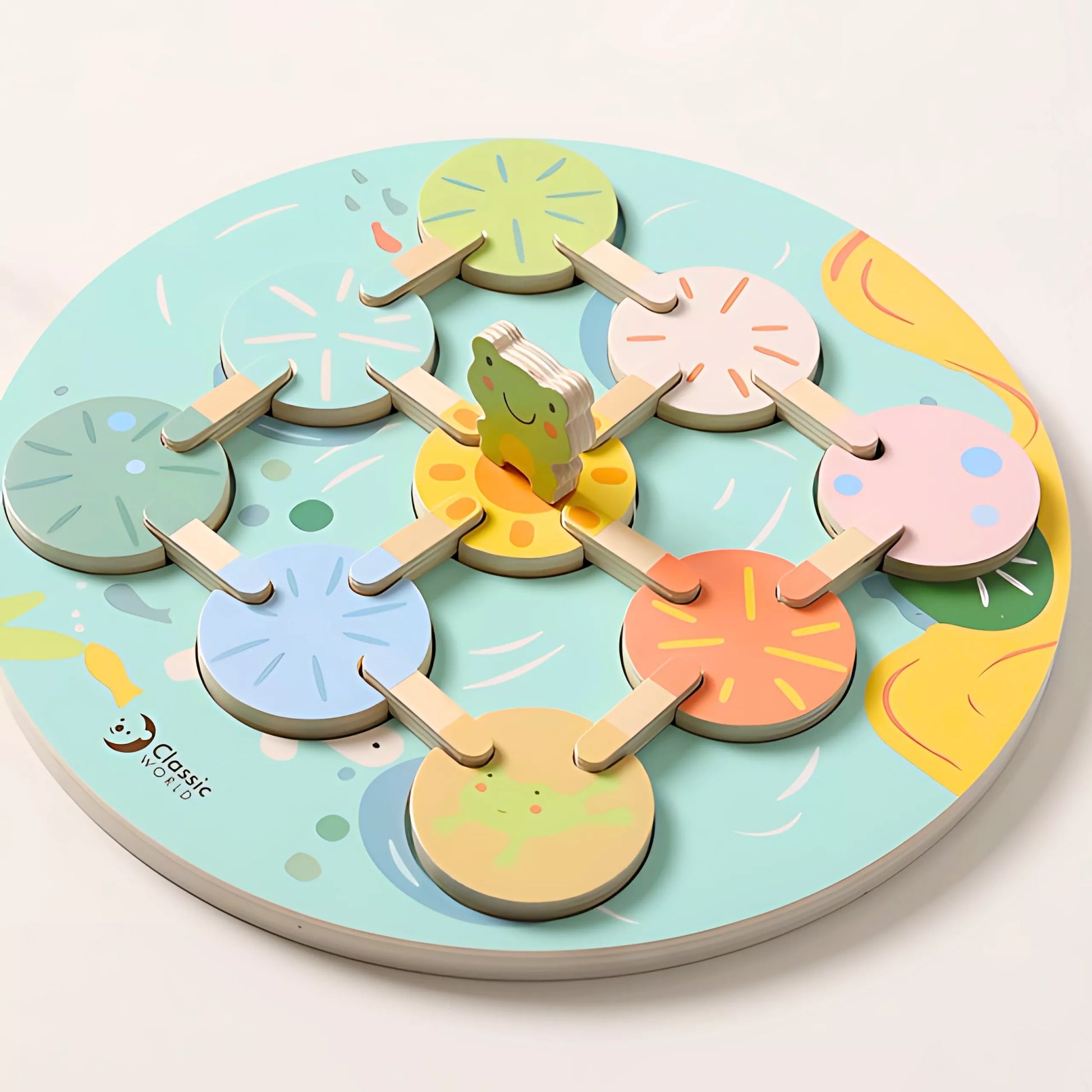 CLASSIC WORLD Lotoso lapų sensorinis žaidimas, suderinantis formas ir spalvas