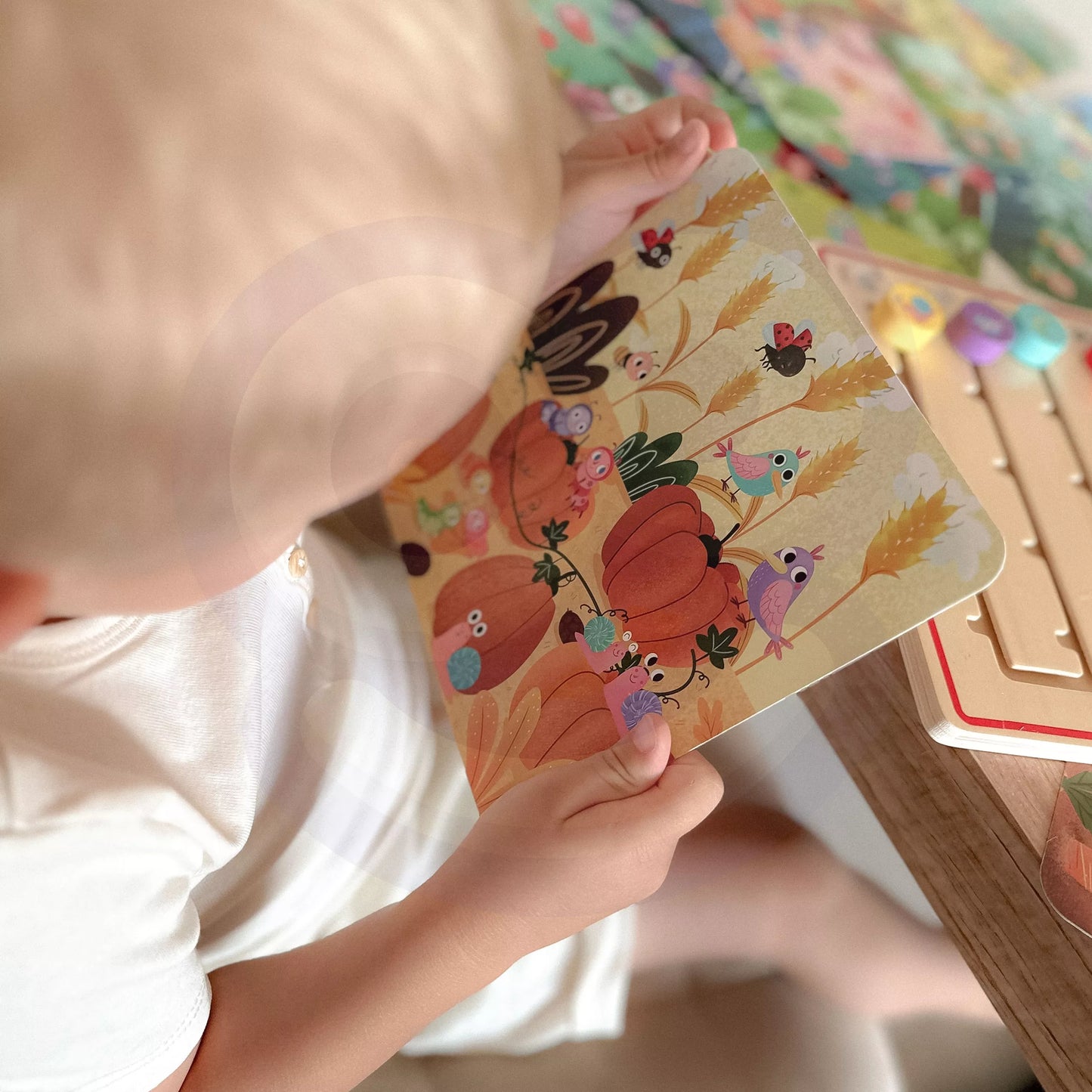 TOOKY TOY medinis žaidimas „Mokomės skaičiuoti gyvūnus“