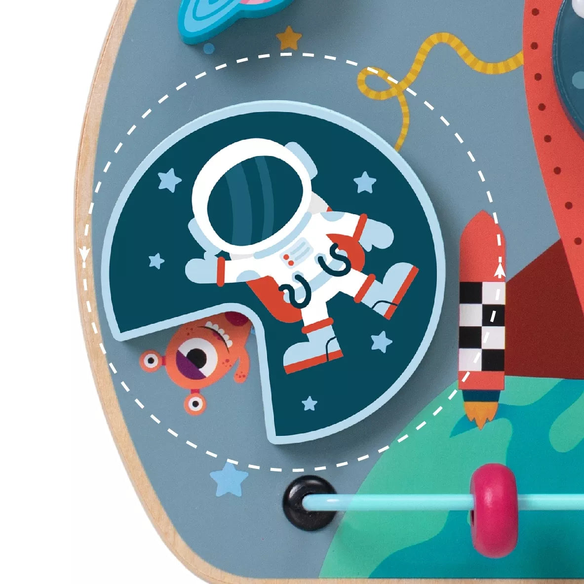 CLASSIC WORLD daugiafunkcinė manipuliavimo lenta 6in1 raketa