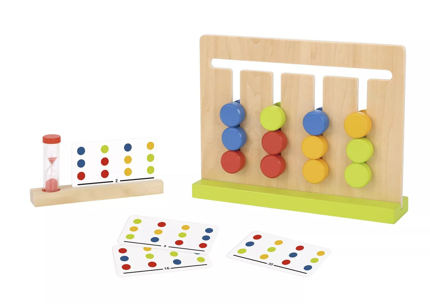 TOOKY TOY Montessori dėlionės laiko logikos žaidimo spalvos