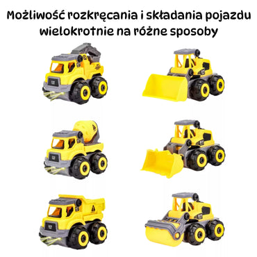 WOOPIE Nuotoliniu būdu valdomas DIY statybos automobilis