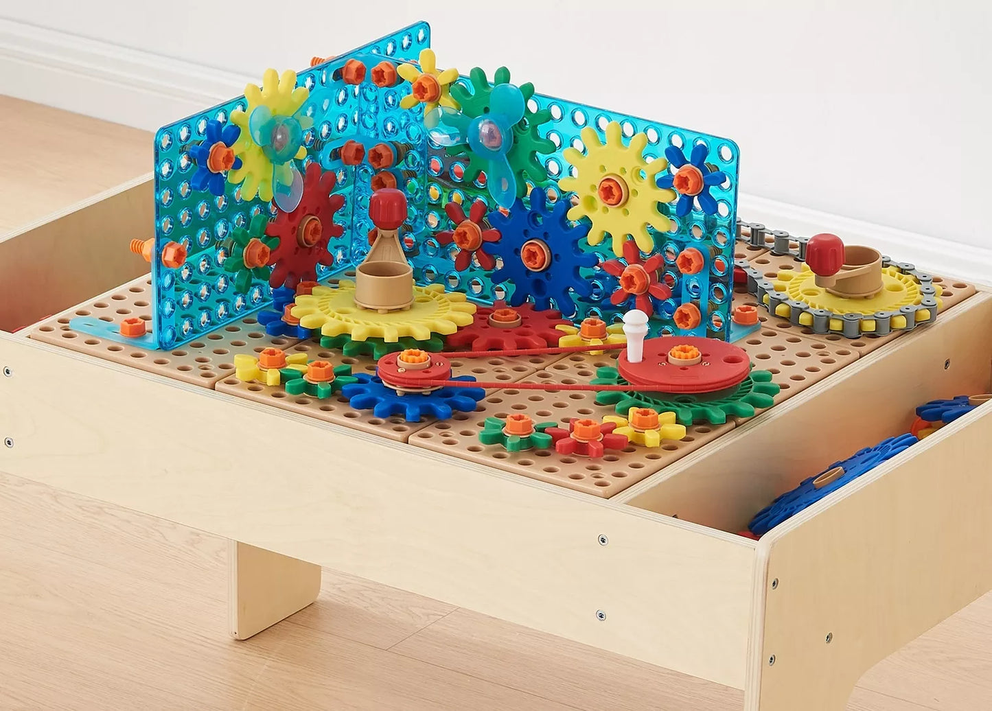 MASTERKIDZ mišrių krumpliaračių priedų rinkinys STEM sienų plokštėms, 198 vnt.