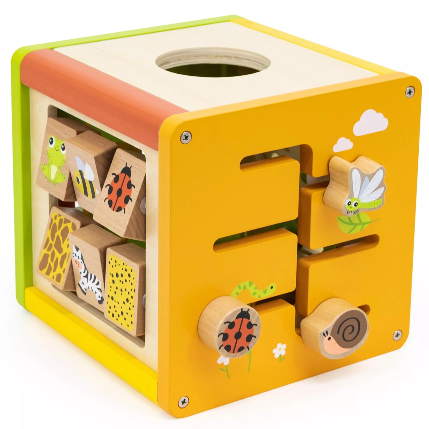 VIGA medinis edukacinis kubas 5in1