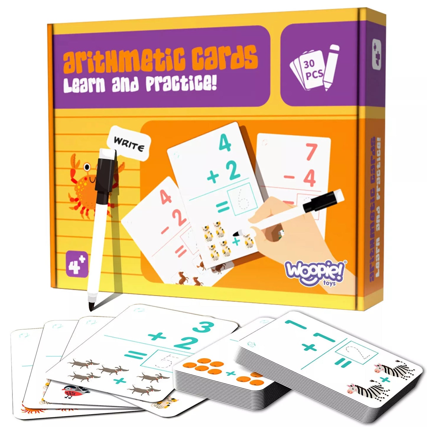 WOOPIE edukacinės kortelės – skaičiavimo mokymuisi