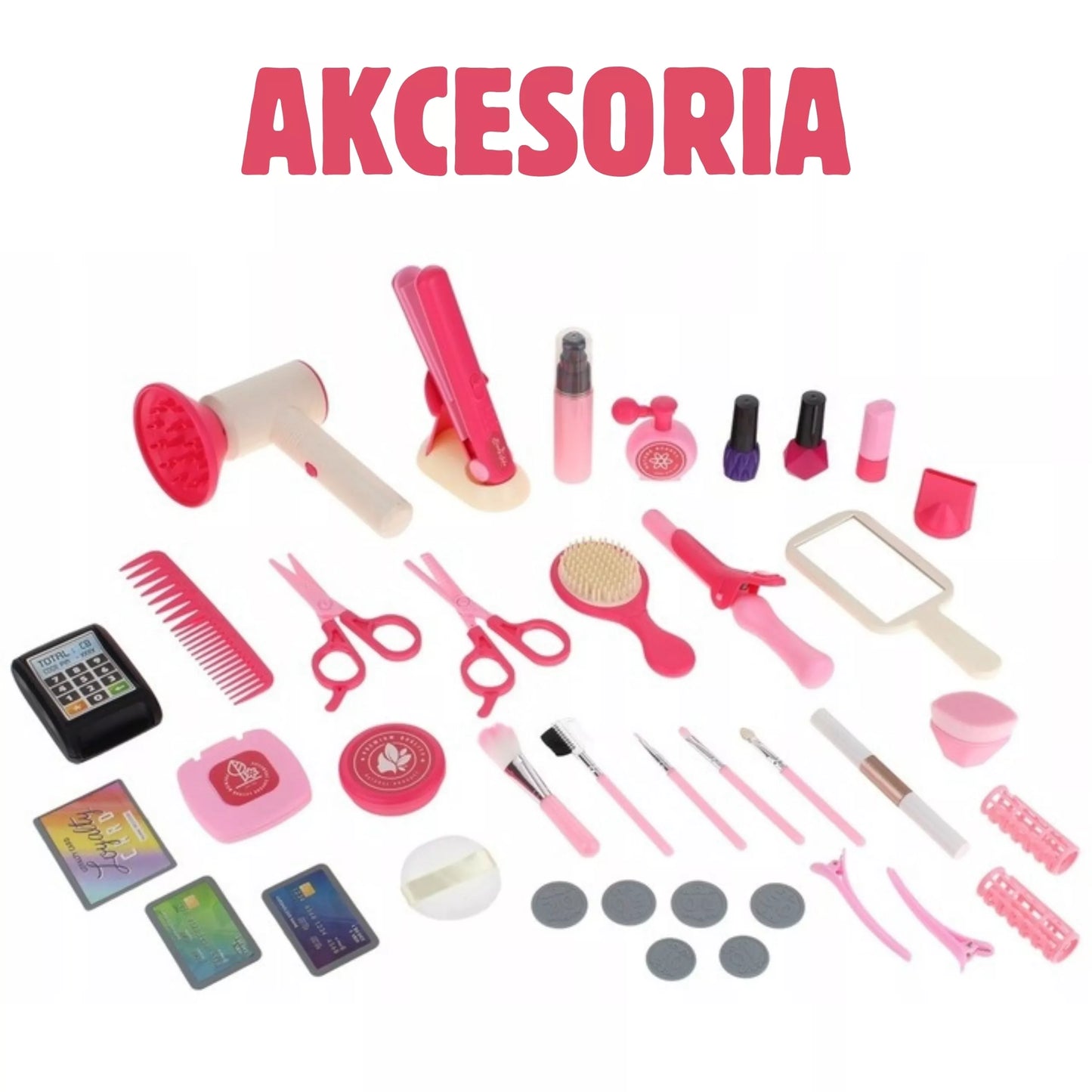 WOOPIE plaukų salono kosmetikos dėžutė dėžutėje 2in1 43 vnt.