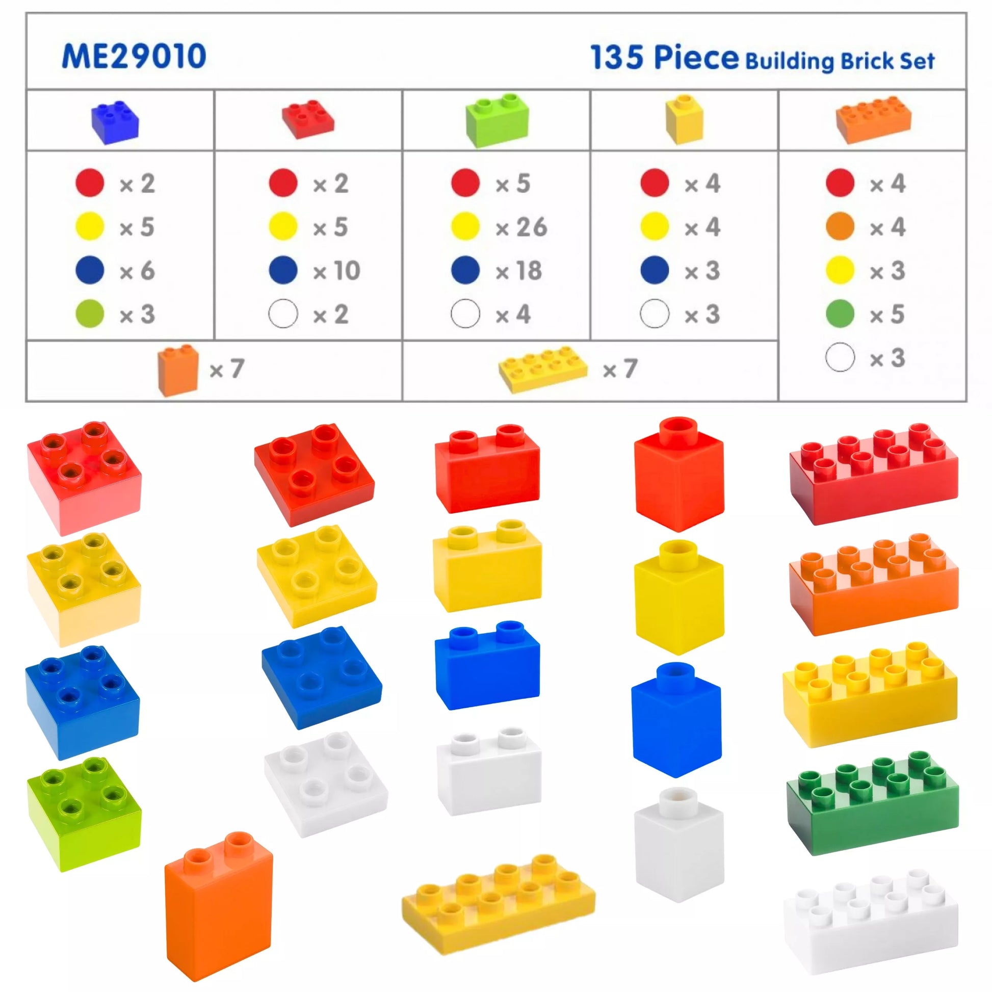 MASTERKIDZ STEM kaladėlių rinkinys 135 vnt.