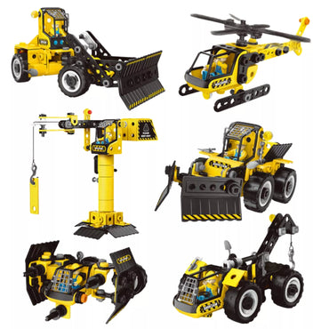 WOOPIE Konstrukcinis rinkinys STEAM Construction Vehicles 6in1 223 vnt.