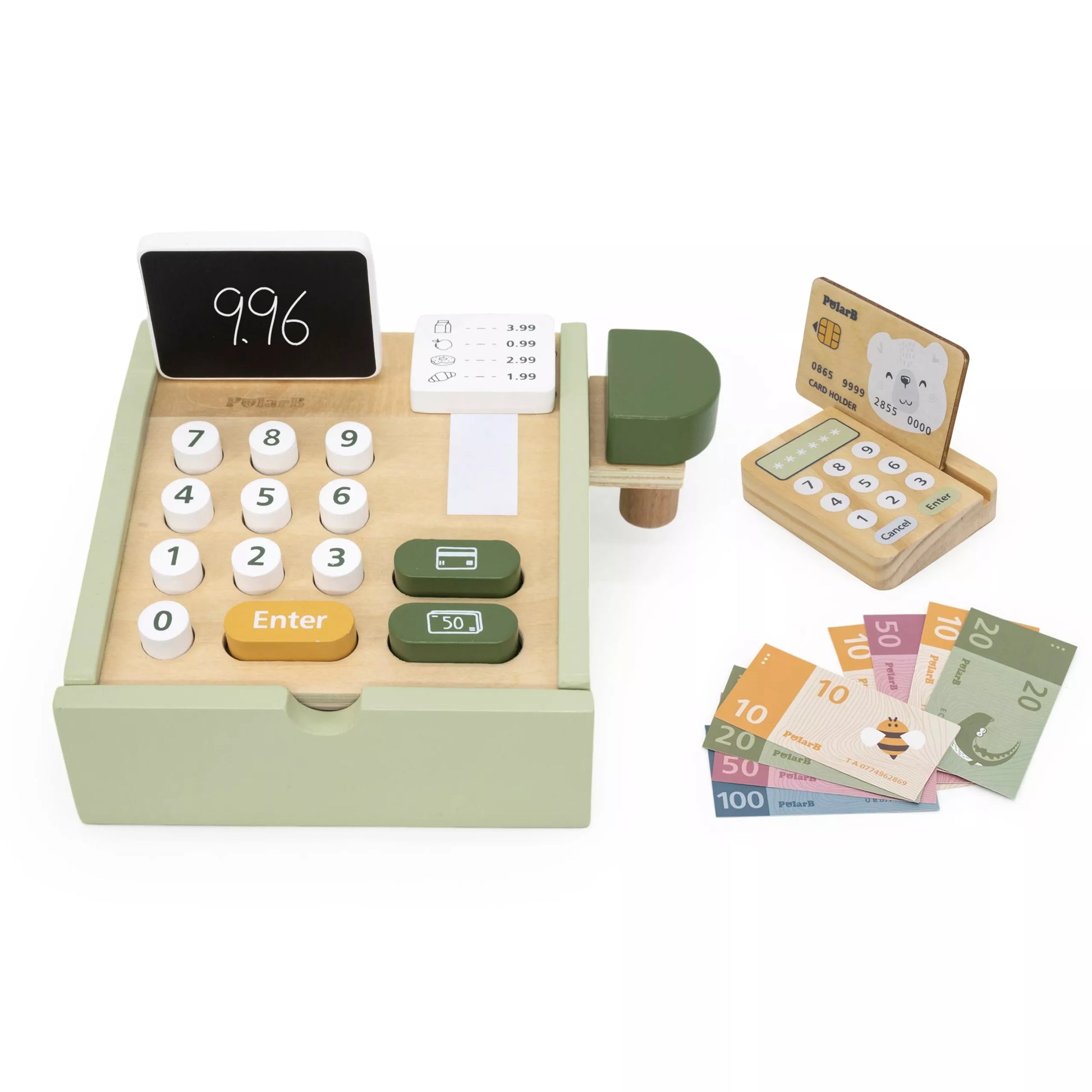 Medinis kasos aparatas Žalias