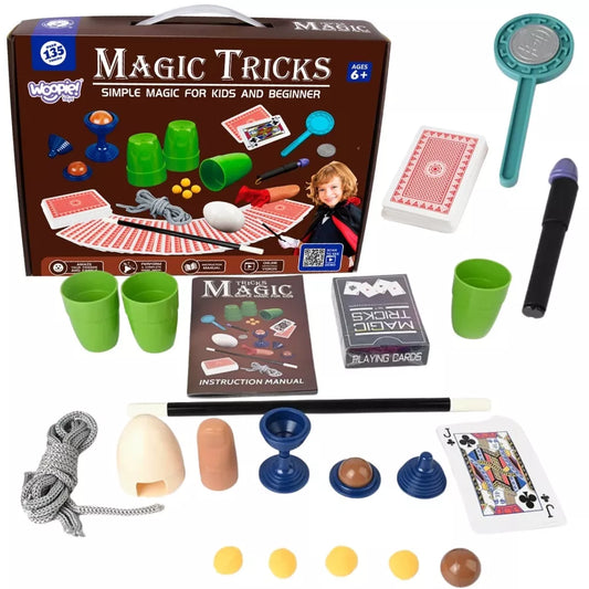 WOOPIE mažojo mago rinkinys – kortos ir iliuzijos, 135 triukai