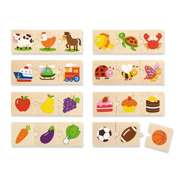 „Viga Toys“ medinė loginė dėlionė, 24 detalės